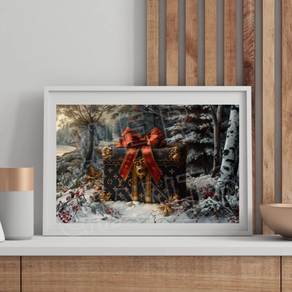 LOUIS VUITTON HOLIDAY GIFT 17"x11" Art Print
